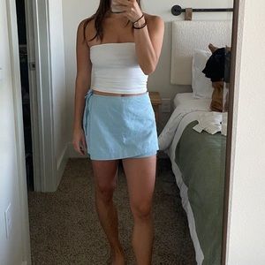 Linen Blue Skort